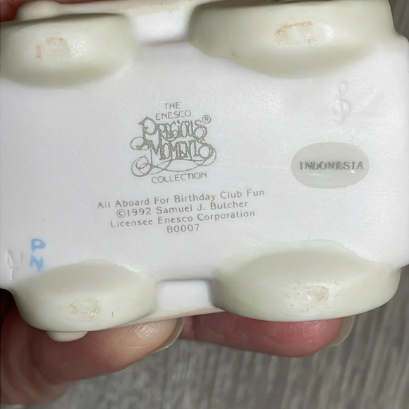 Precious Moments 1992 All Aboard For Birthday Club Fun Birthday Club - Picture 7 of 10